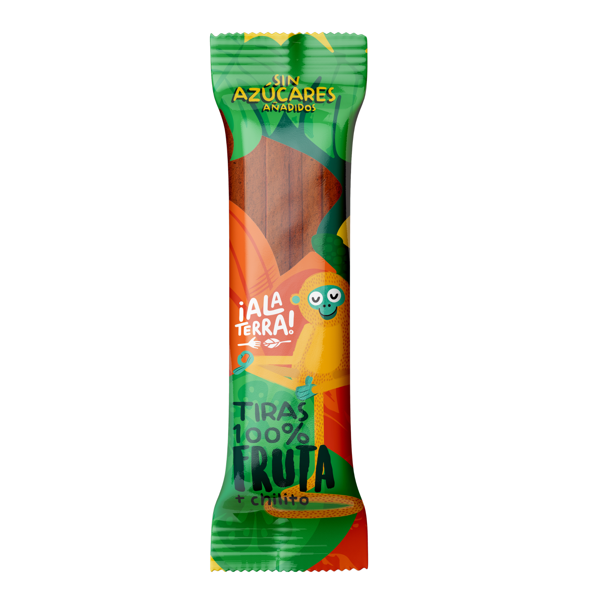Ala Terra tiritas mango, piña y plátano con chilito