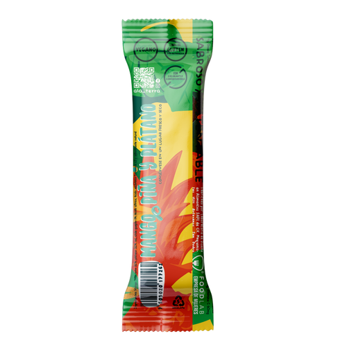 Ala Terra tiritas mango, piña y plátano con chilito