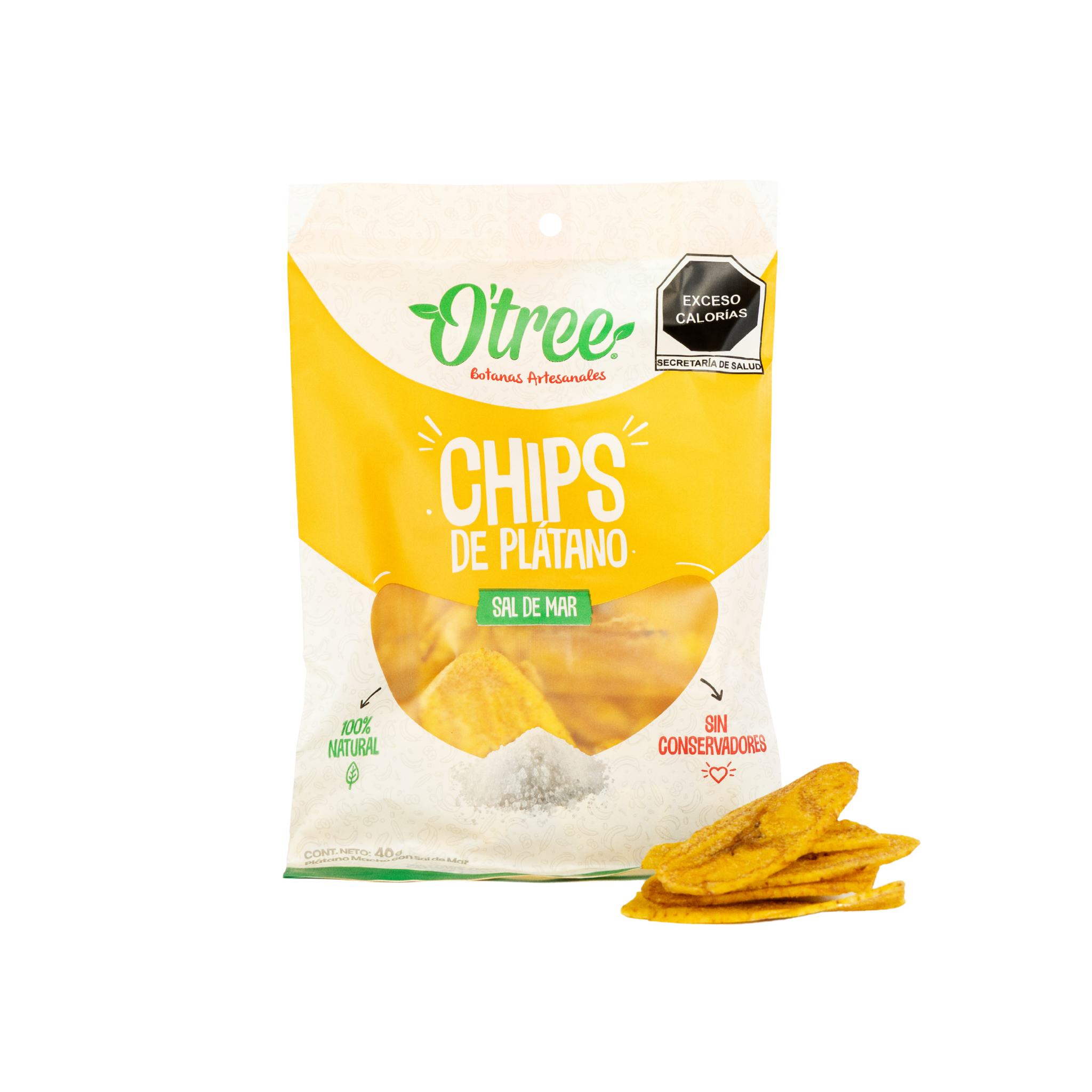 O'Tree Chips de Plátano con Sal de Mar