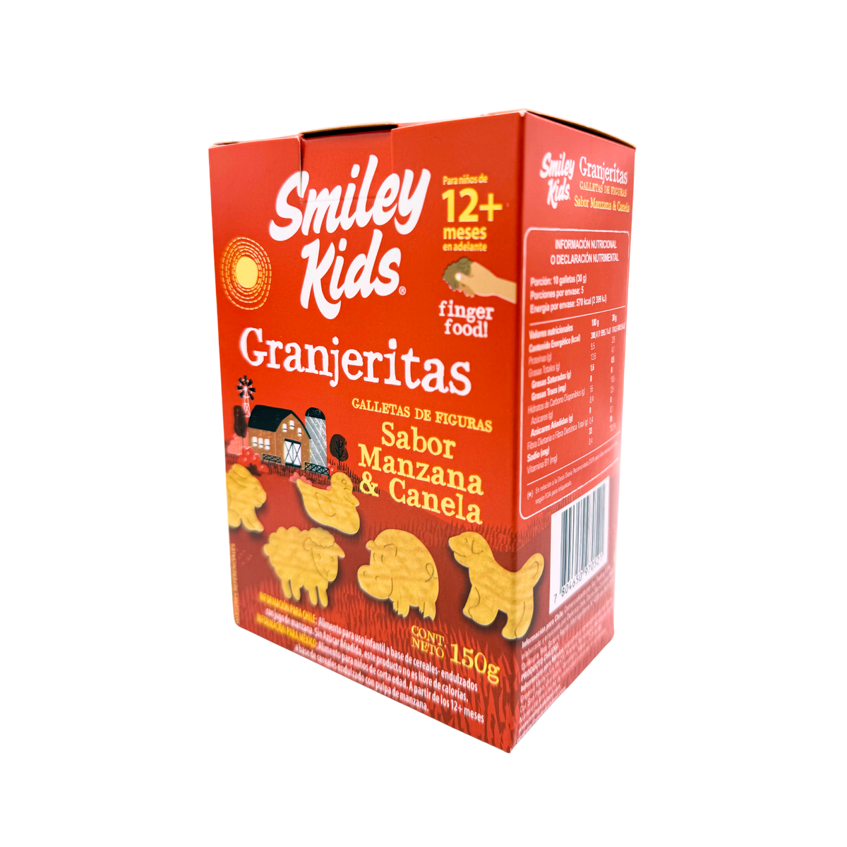 Galletas Granjeritas Smiley Kids Manzana con Canela