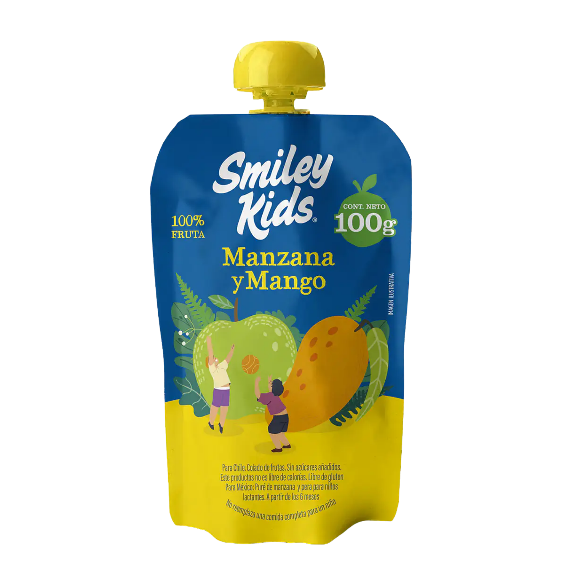 Papilla Smiley Kids Manzana + Mango