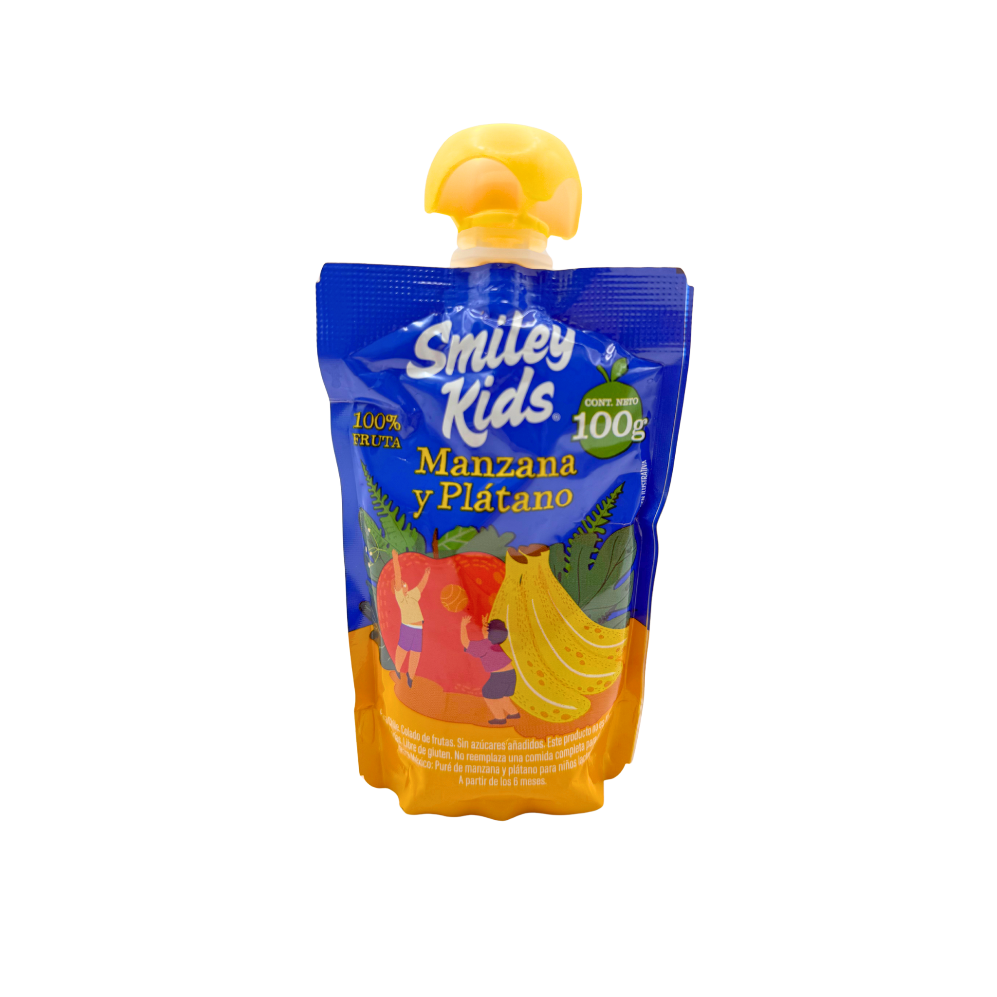 Papilla Smiley Kids Manzana + Plátano