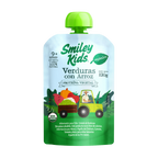 Papilla Orgánica Smiley Kids Verduras con Arroz