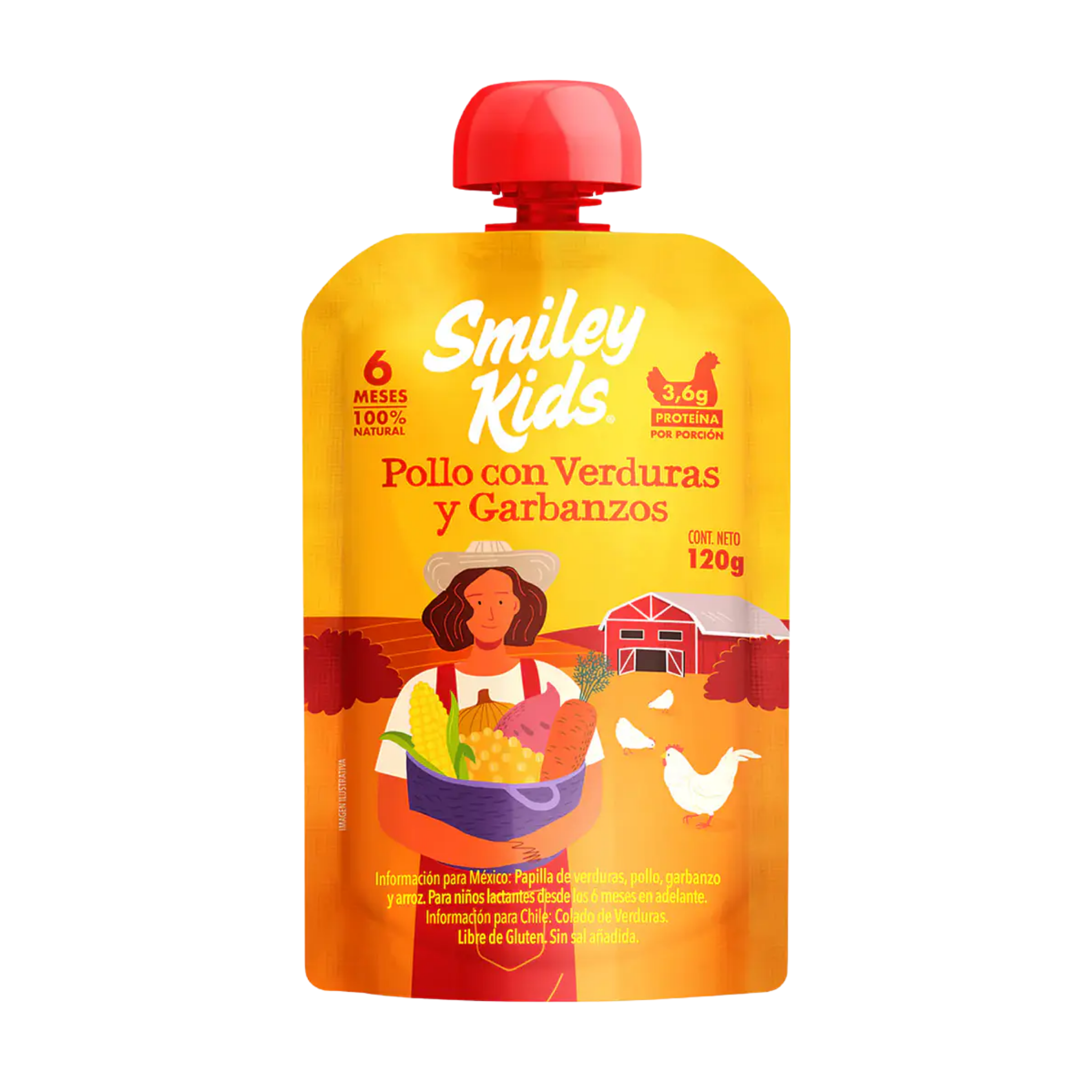 Papilla Smiley Kids Pollo con Verduras y Garbanzos