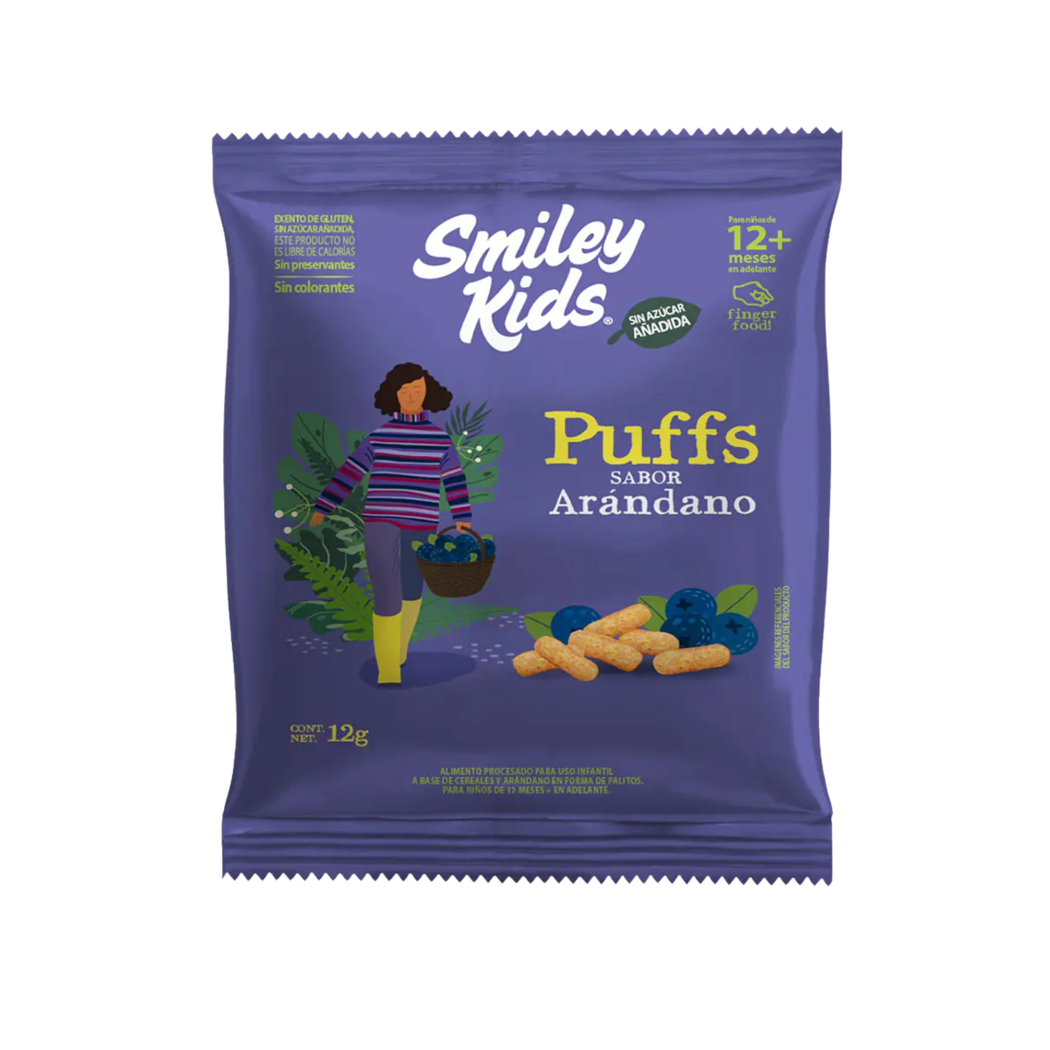 Smiley Kids Puffs Arándano