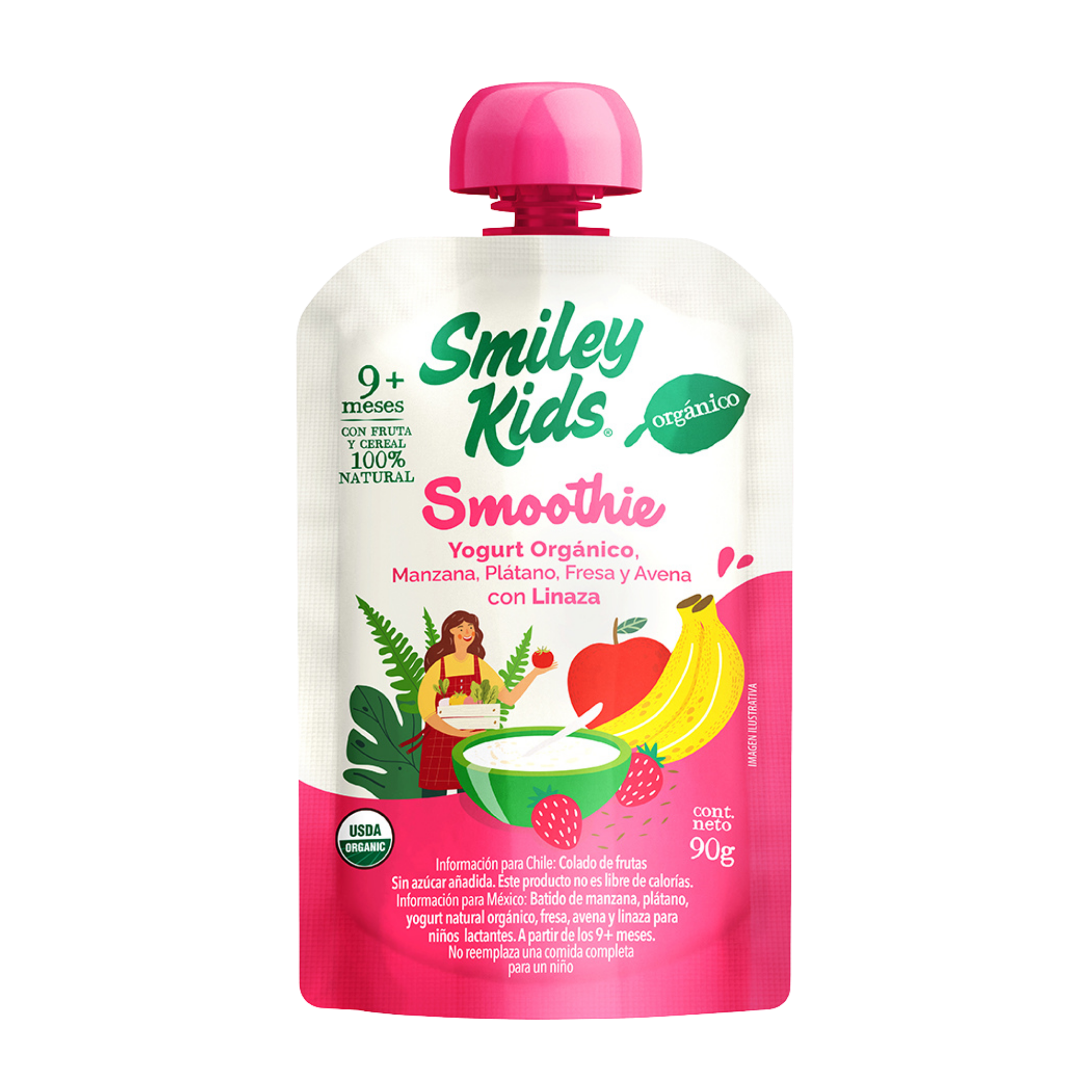 Smoothie Orgánico Smiley Kids — Yogurt Orgánico